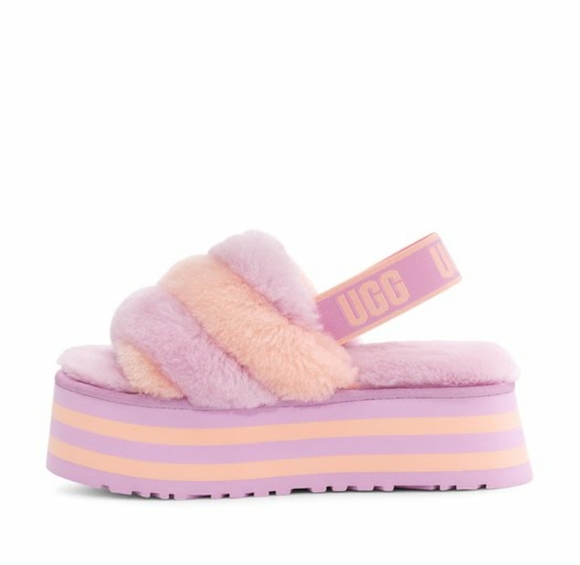 UGG Disco Stripe Platform Slides Slippers - Picture 2 of 4
